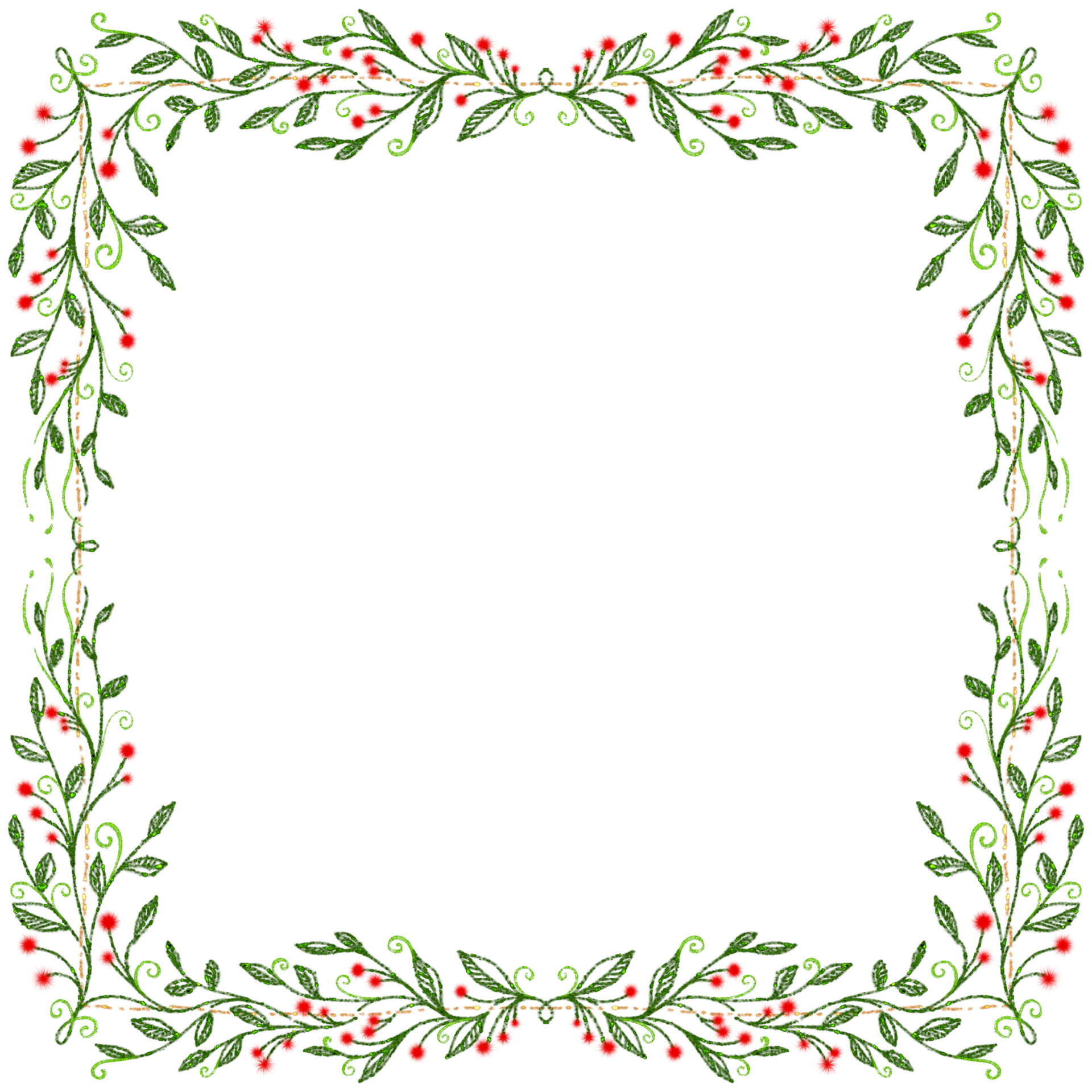 Glitter Christmas Frame 22666510 PNG