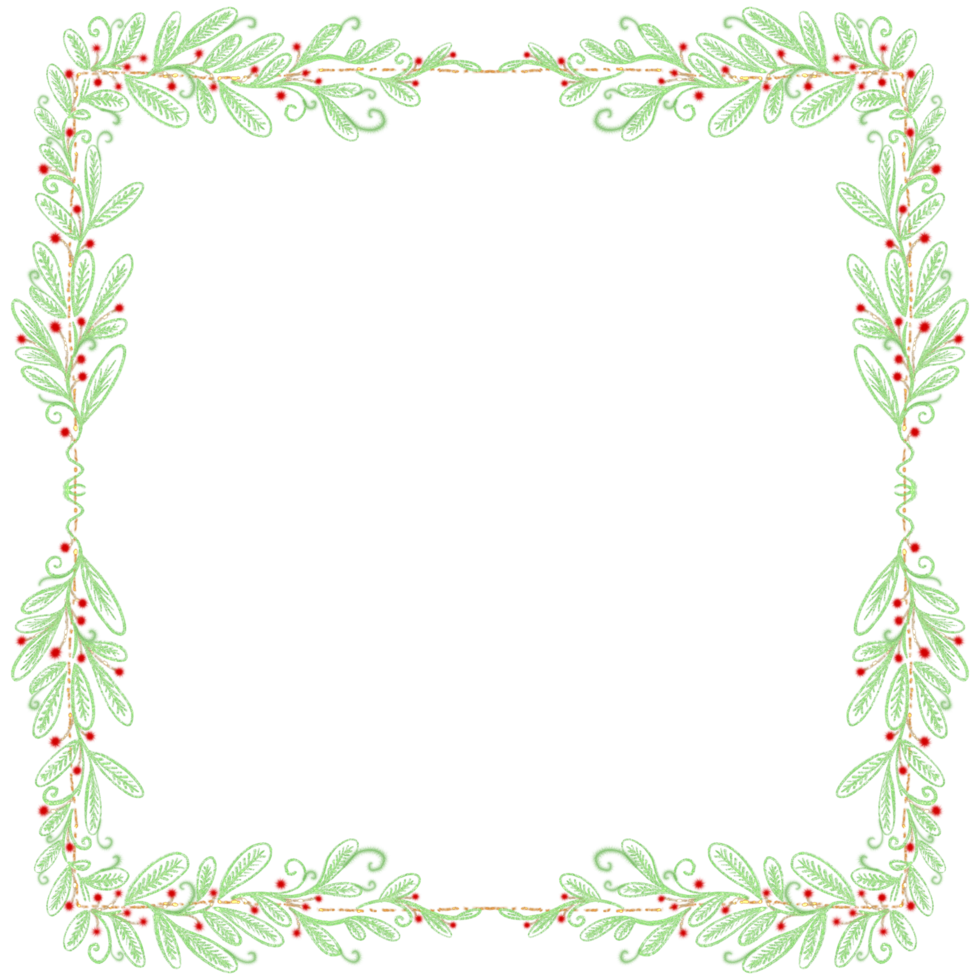 Glitter Christmas Frame png