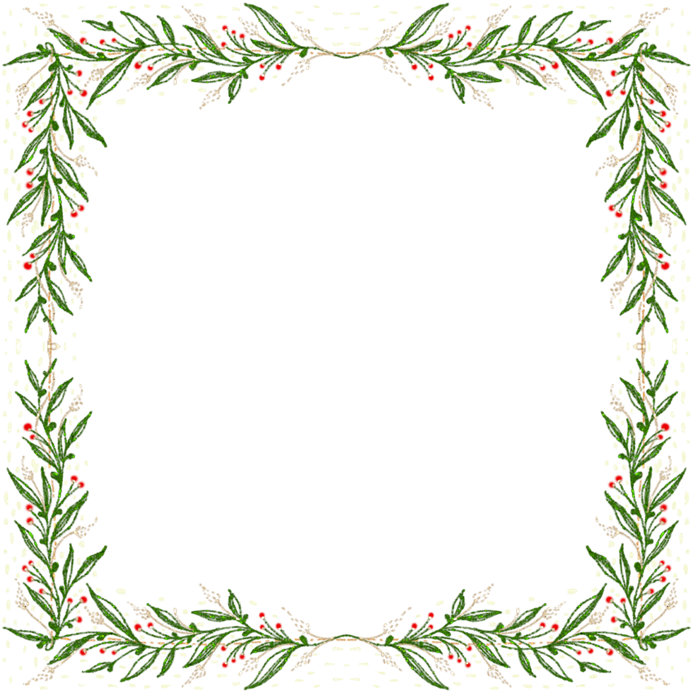 Glitter Christmas Frame png