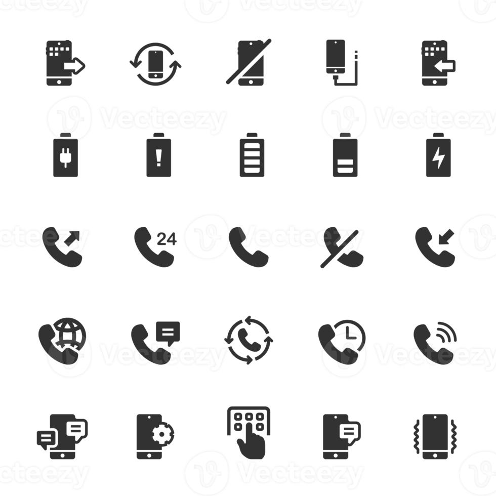 Icon set - phone and calling png