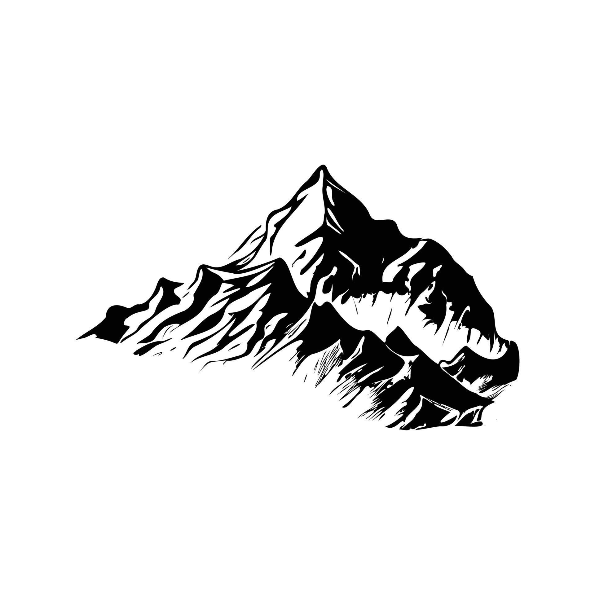 Mountain vector template, Mountain Silhouette, Forest Trees Travel Mountain vector template, Mountain Silhouette, Forest Trees Travel
