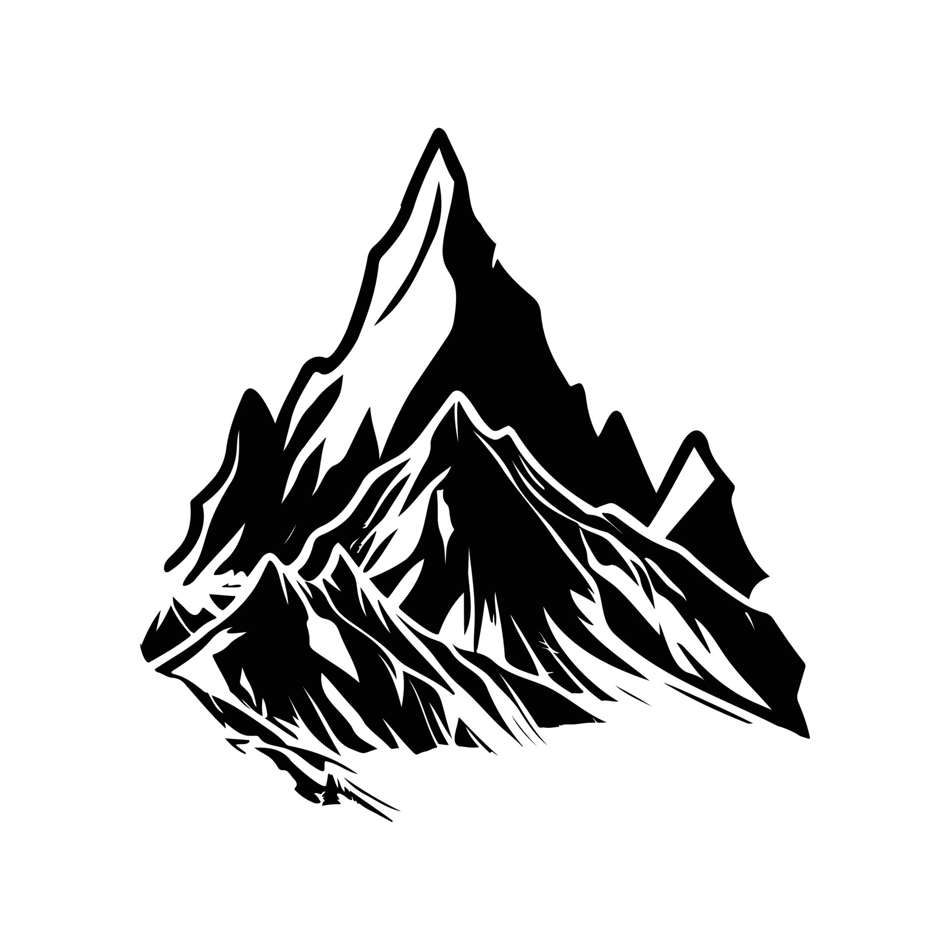 Mountain vector template, Mountain Silhouette, Forest Trees Travel Mountain vector template, Mountain Silhouette, Forest Trees Travel