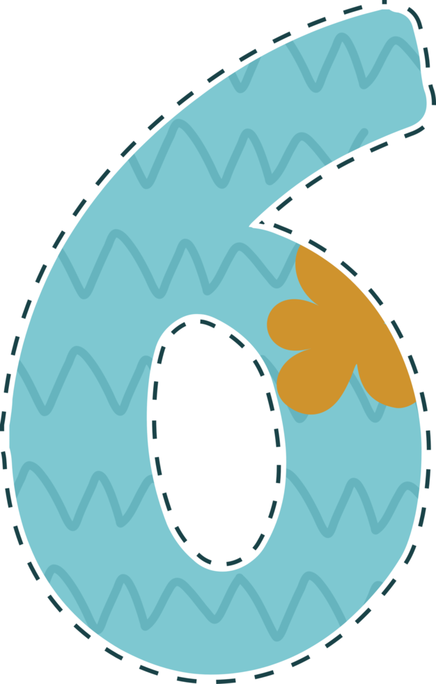 Cute colorful numbers for graphics or learning media decoration. png