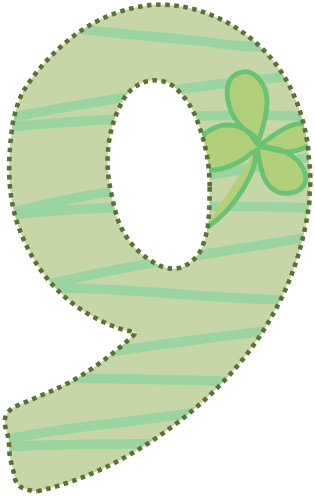 Cute colorful numbers for graphics or learning media decoration. png