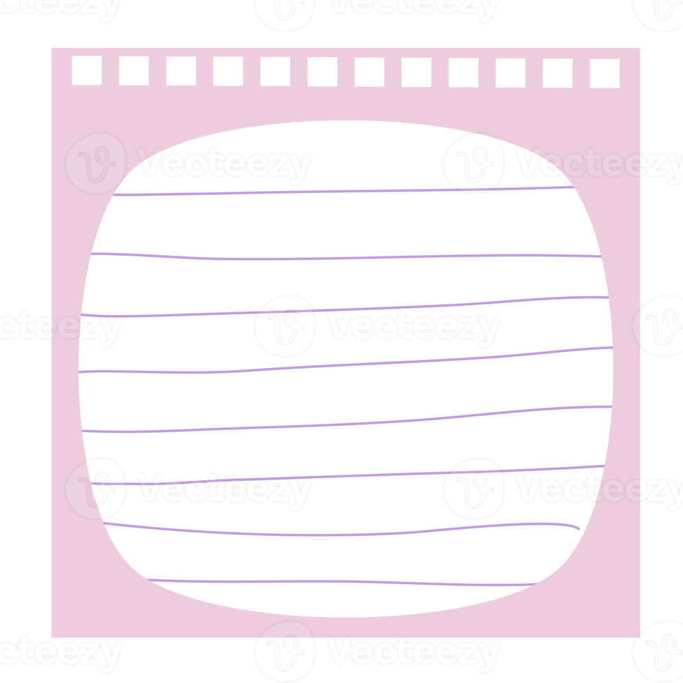 Colorful memo pad png