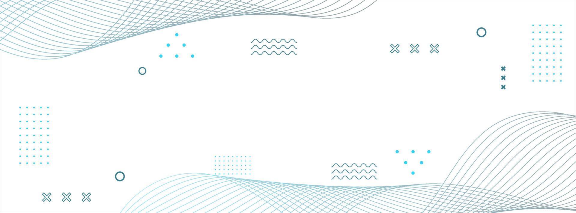 Banner background. pattern wave line vector