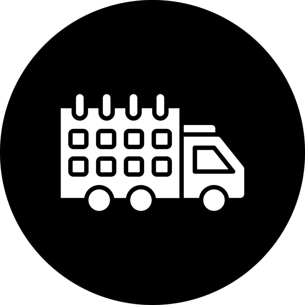 Delivery Scheduled Vector Icon Style