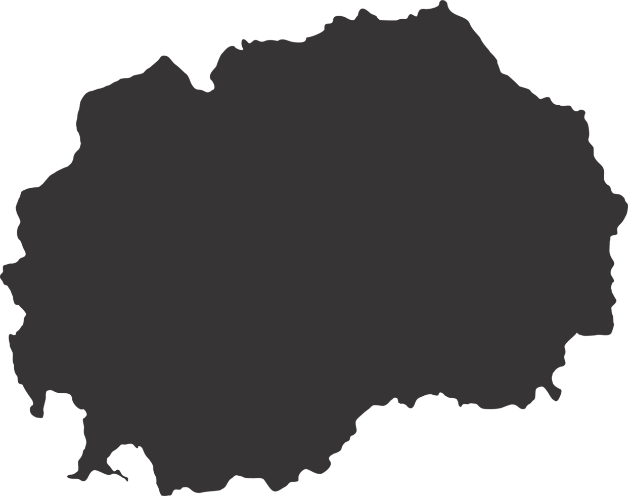 Macedonia pin map location png