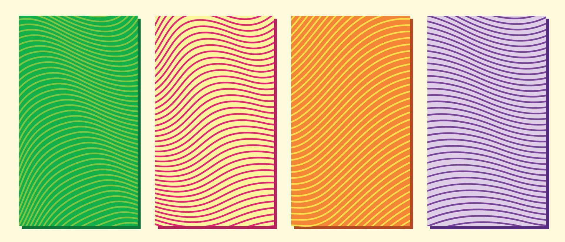 Wavy fluid line background template copy space for poster, banner, brochure, flyer, or pamphlet vector