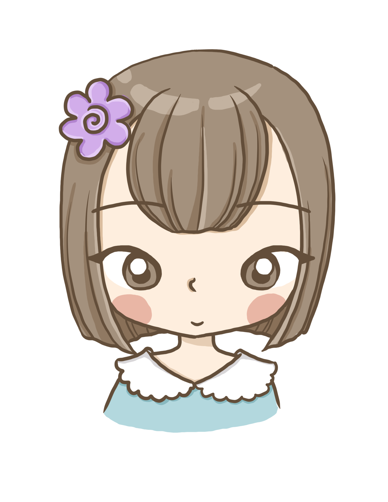 Girl Chinese Profile Avatar Cartoon Kawaii Anime Cute Illustration Drawing  Character PNG Images