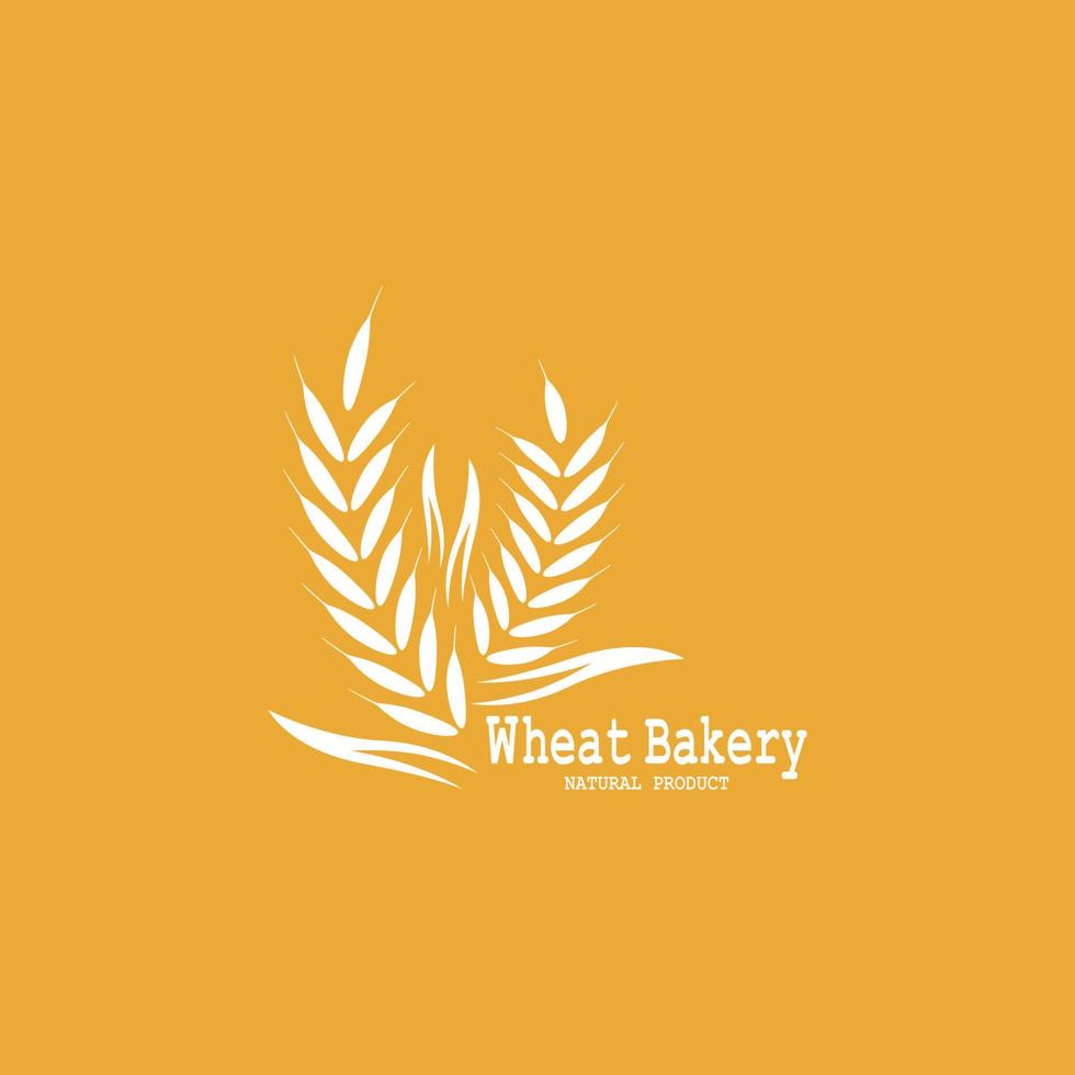 Wheat logo vector icon illustration