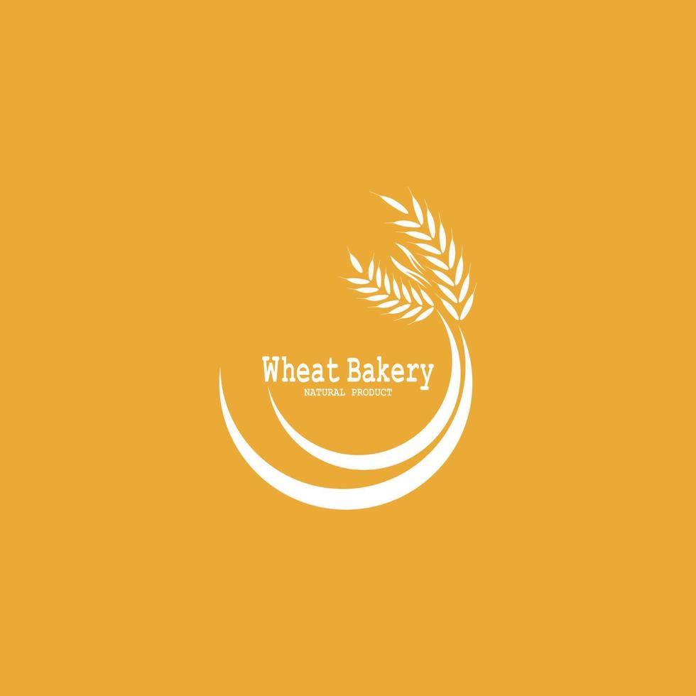 Wheat logo vector icon illustration