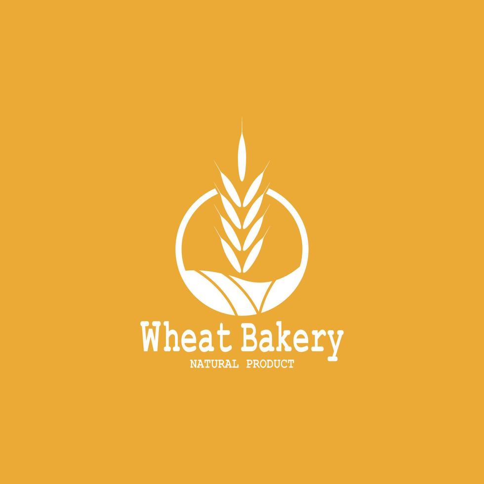 Wheat logo vector icon illustration