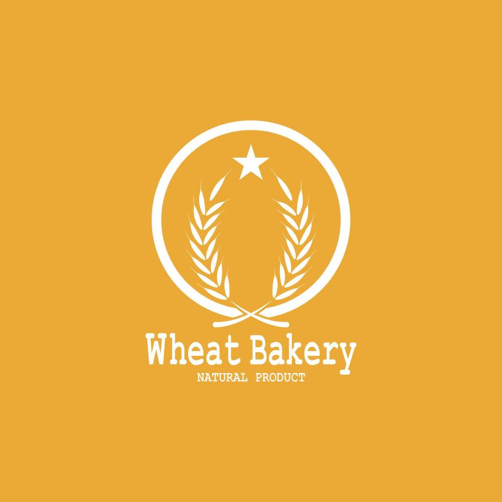 Wheat logo vector icon illustration