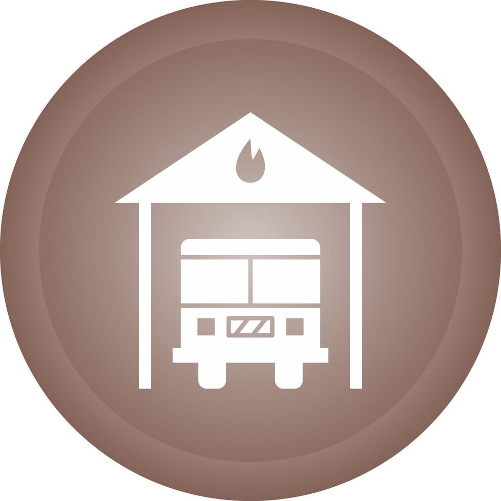 Fire Station Vector Icon