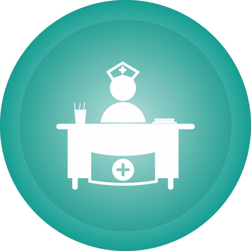 Hospital Reception Vector Icon