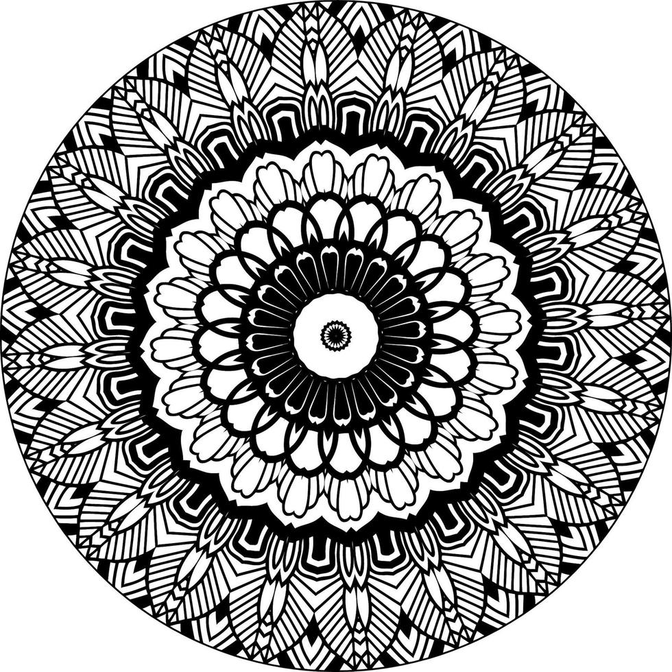 resumen mandala modelo. colorante libro cordón modelo el tatuaje. diseño para un fondo de pantalla pintar camisa y loseta pegatina diseño vector