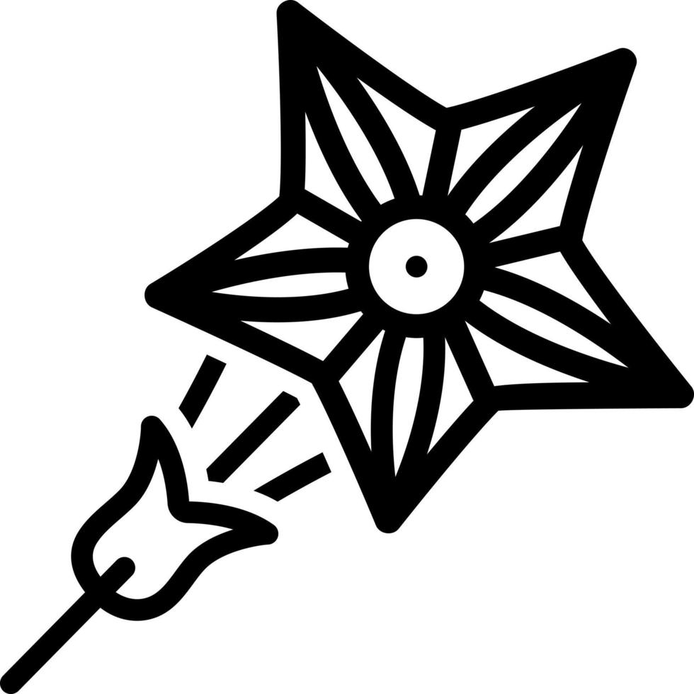 line icon for star glory vector