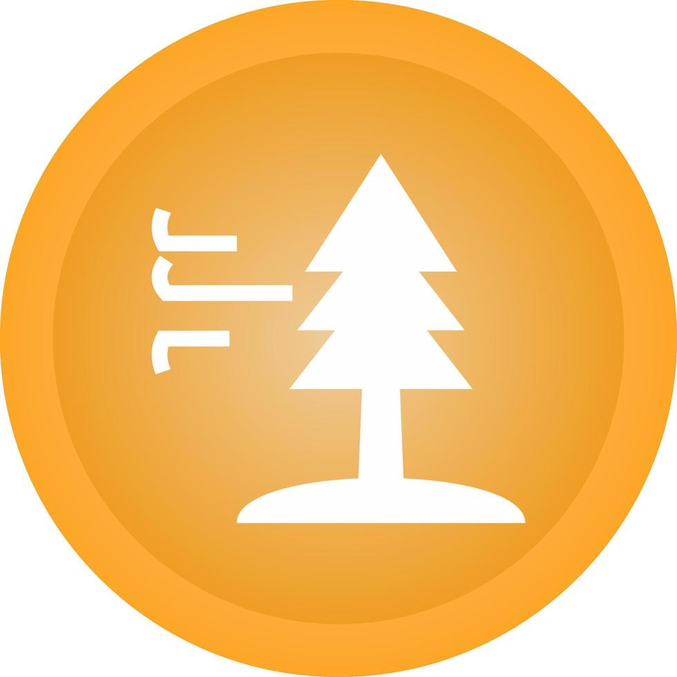 Tree with Wind Vector Icon