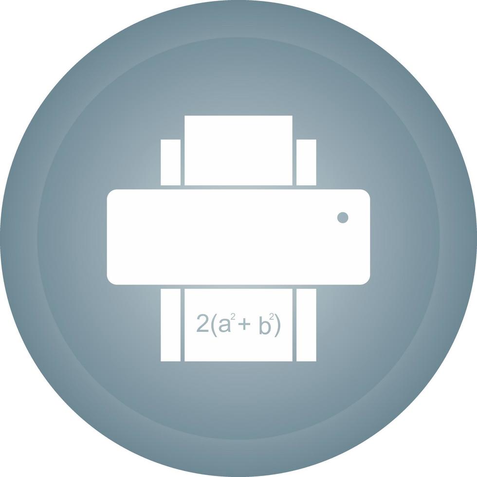 Print Math Sheet Vector Icon