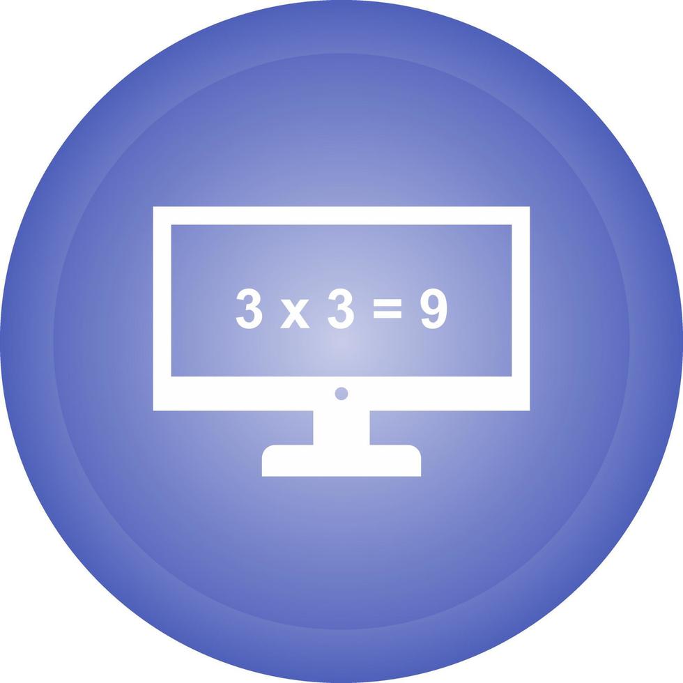 Math in Computer Vector Icon