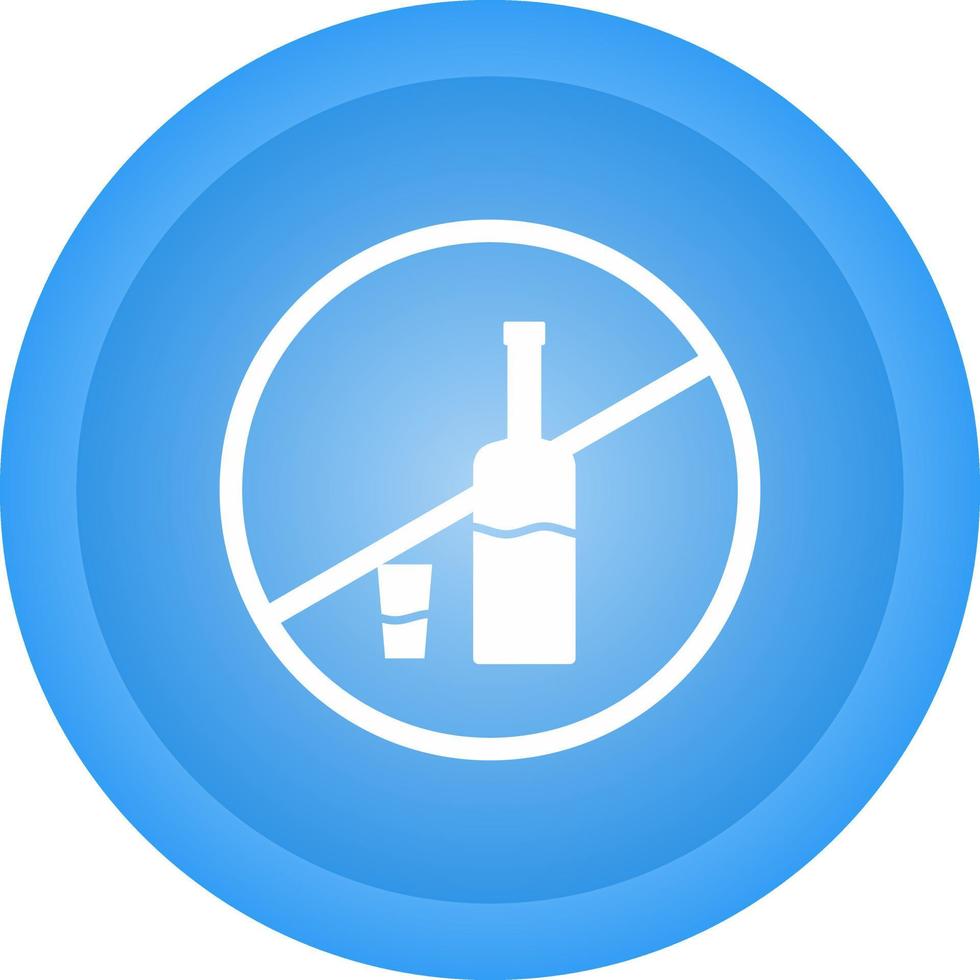 No Drinks Vector Icon