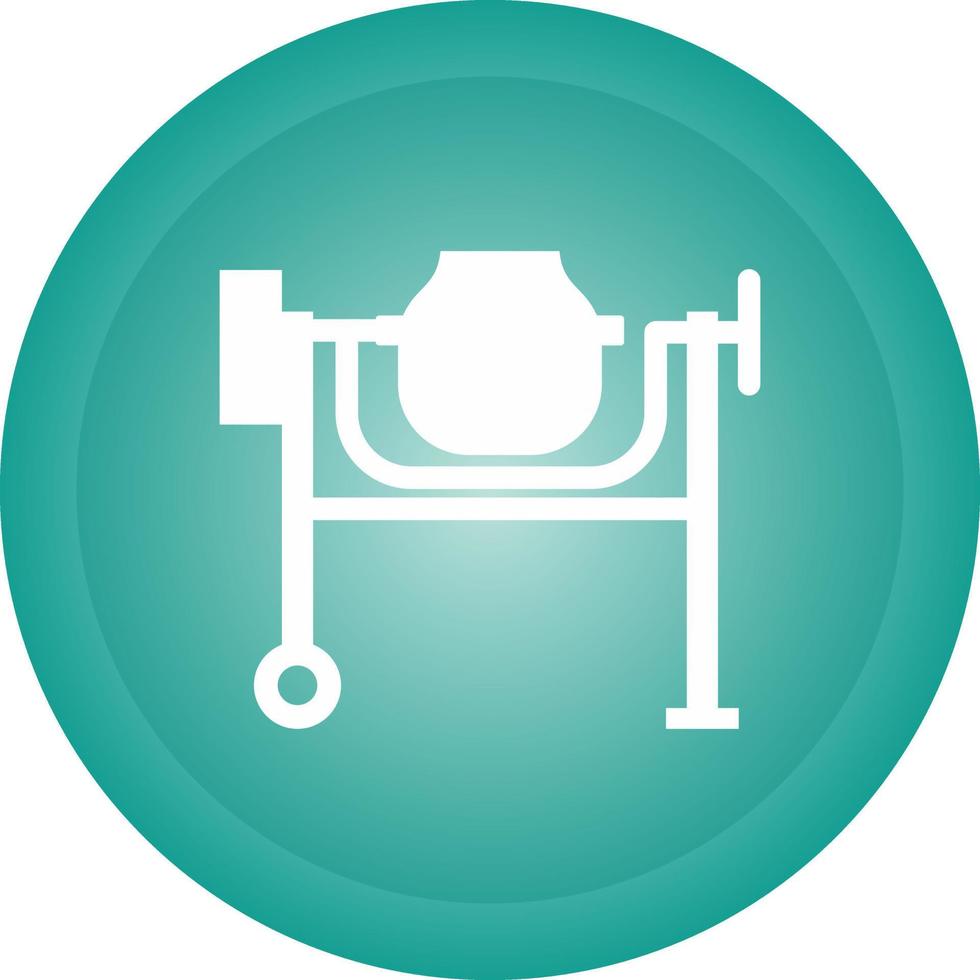 Cement Mixing Vector Icon