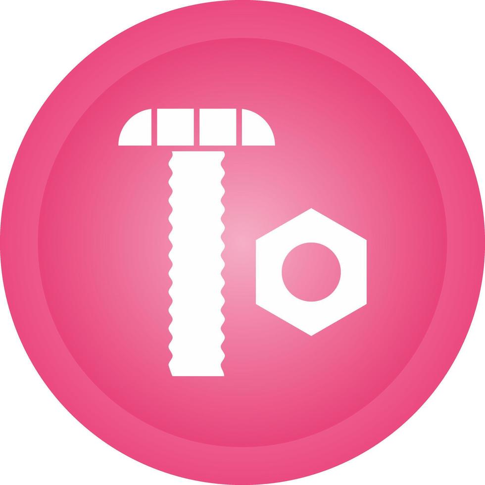 Nut and Bolt Vector Icon