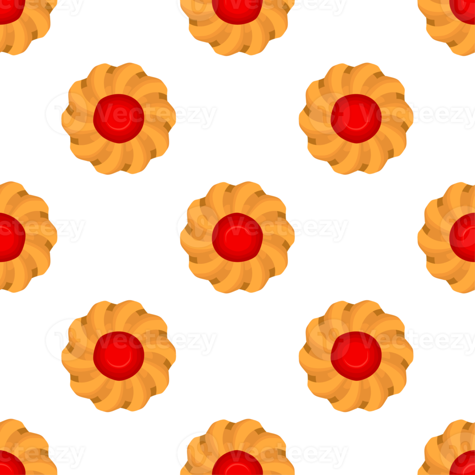 Pattern homemade cookie different taste in pastry biscuit png