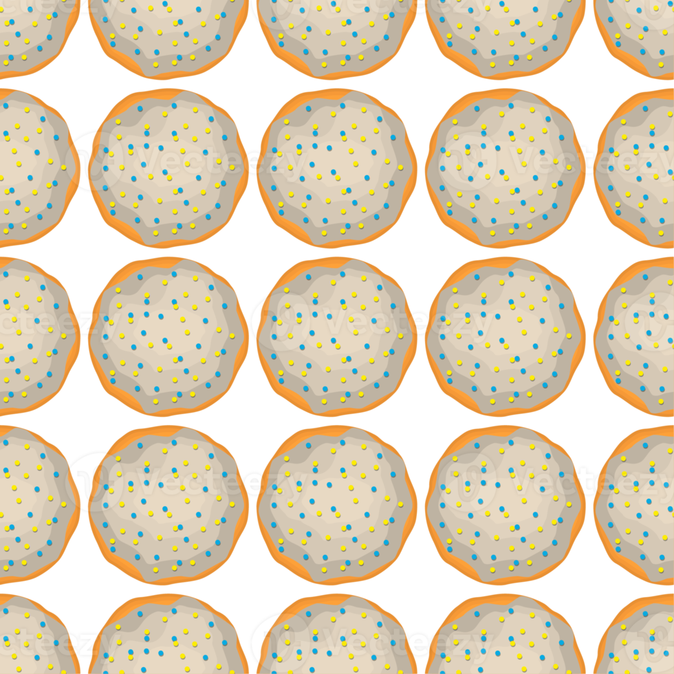 Pattern homemade cookie different taste in pastry biscuit png