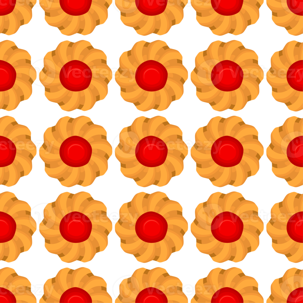 Pattern homemade cookie different taste in pastry biscuit png