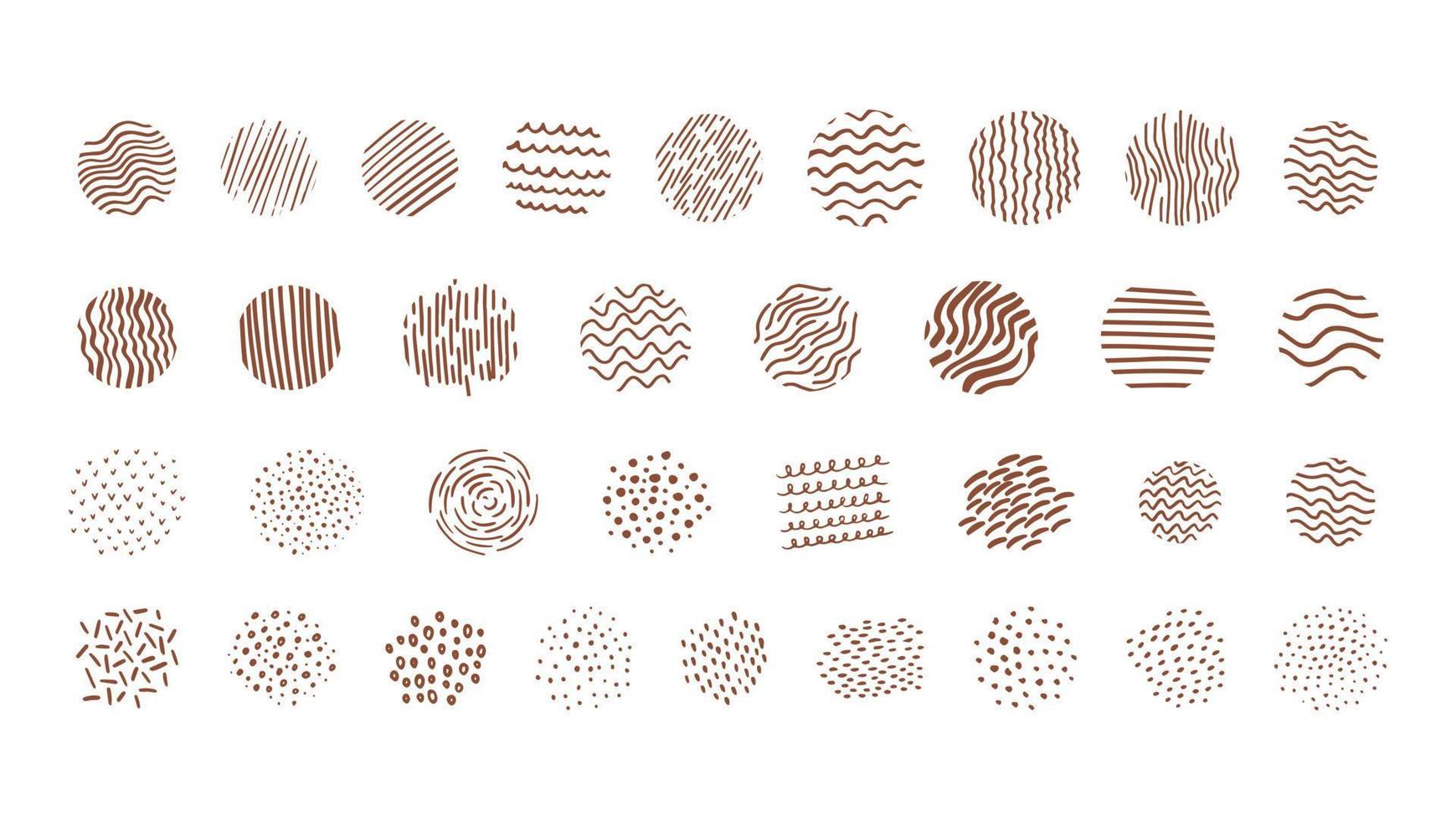 Organic vector abstract textures, waves, dots, lines, forms.