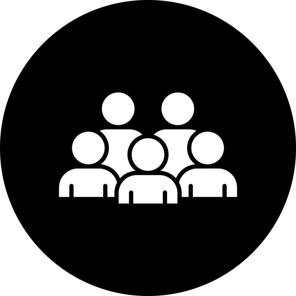 Crowd Vector Icon Style