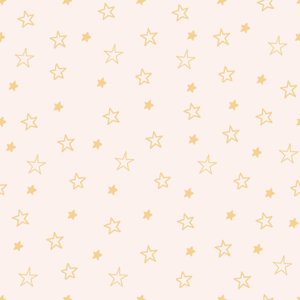 seamless pattern with stars in boho colors vector