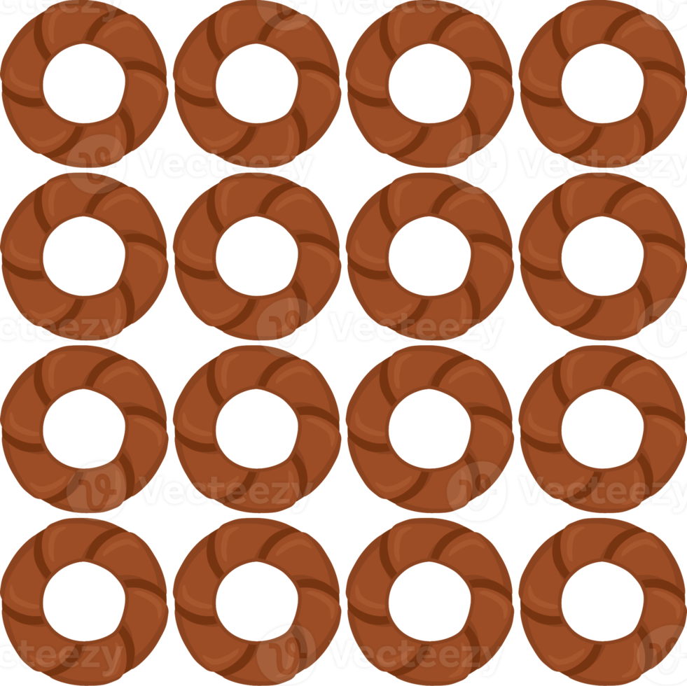 Pattern homemade cookie different taste in pastry biscuit png