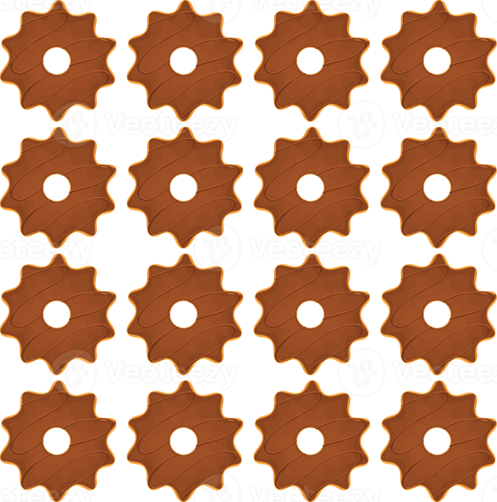 Pattern homemade cookie different taste in pastry biscuit png