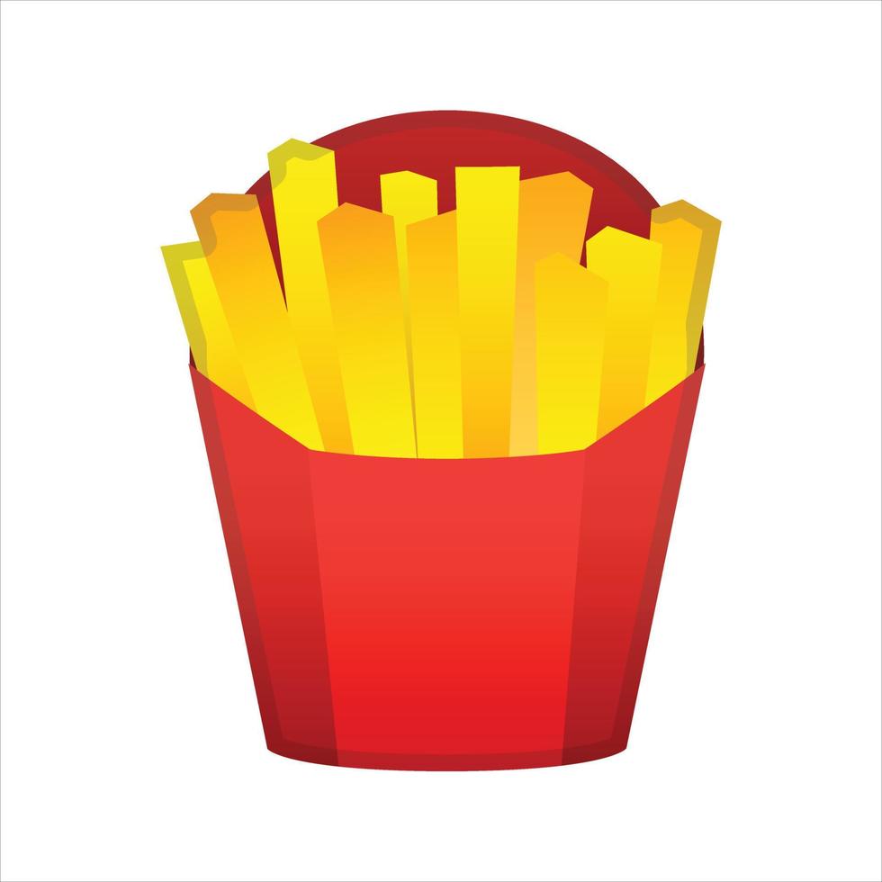 vector de ilustración de papas fritas