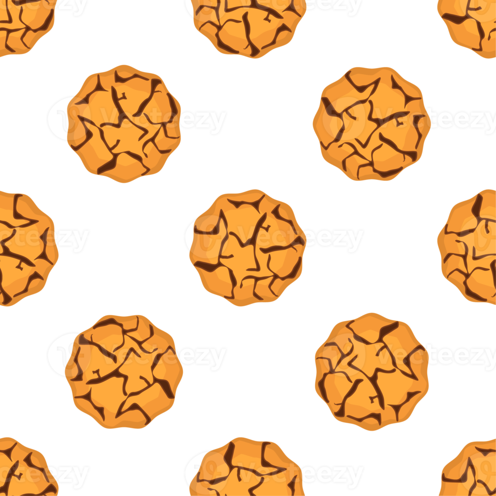 Pattern homemade cookie different taste in pastry biscuit png