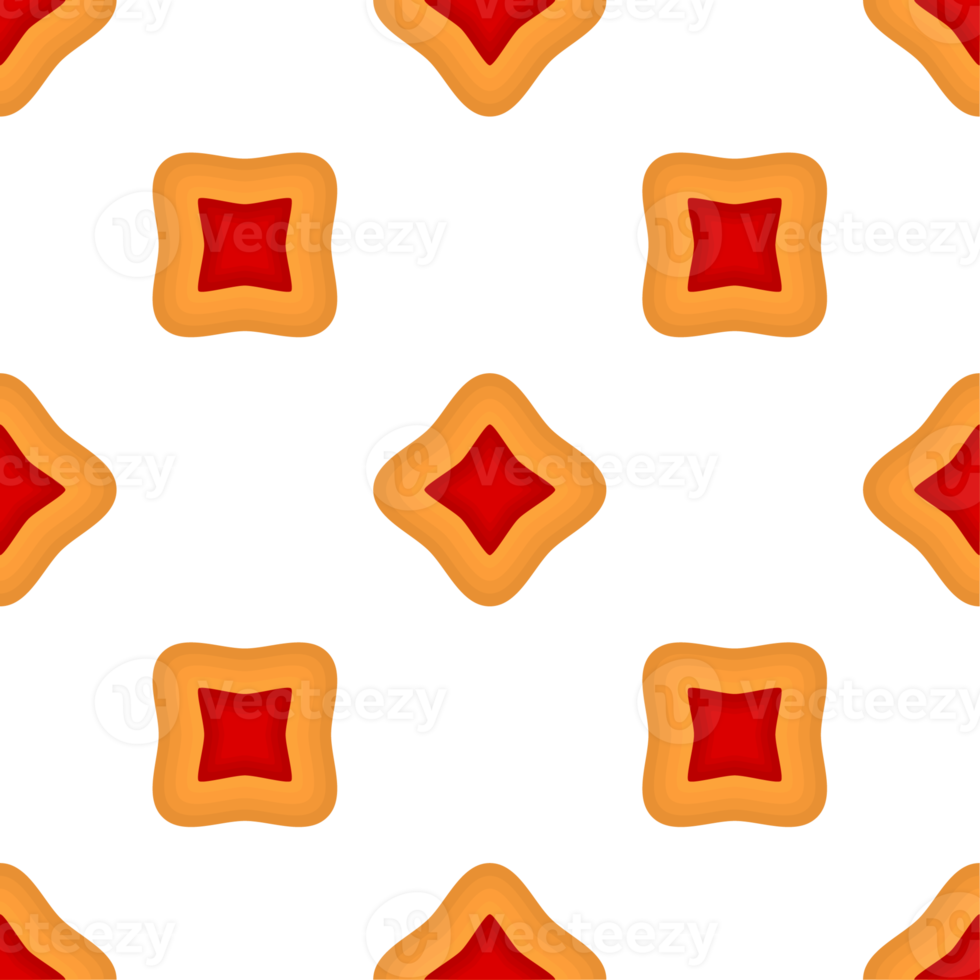 Pattern homemade cookie different taste in pastry biscuit png