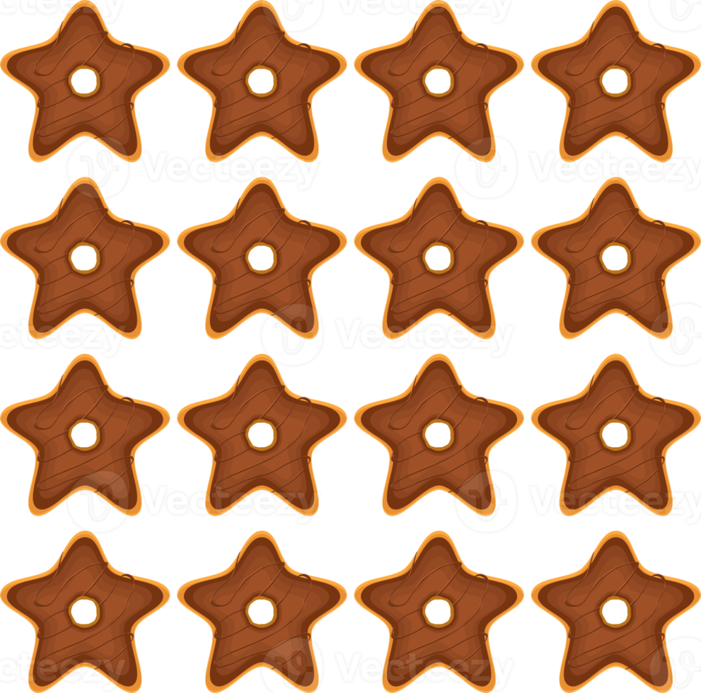 Pattern homemade cookie different taste in pastry biscuit png