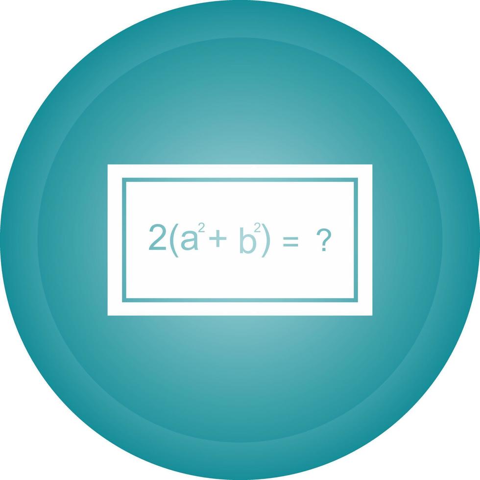 Solving Formula Vector Icon