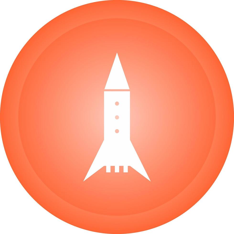 icono de vector de cohete espacial