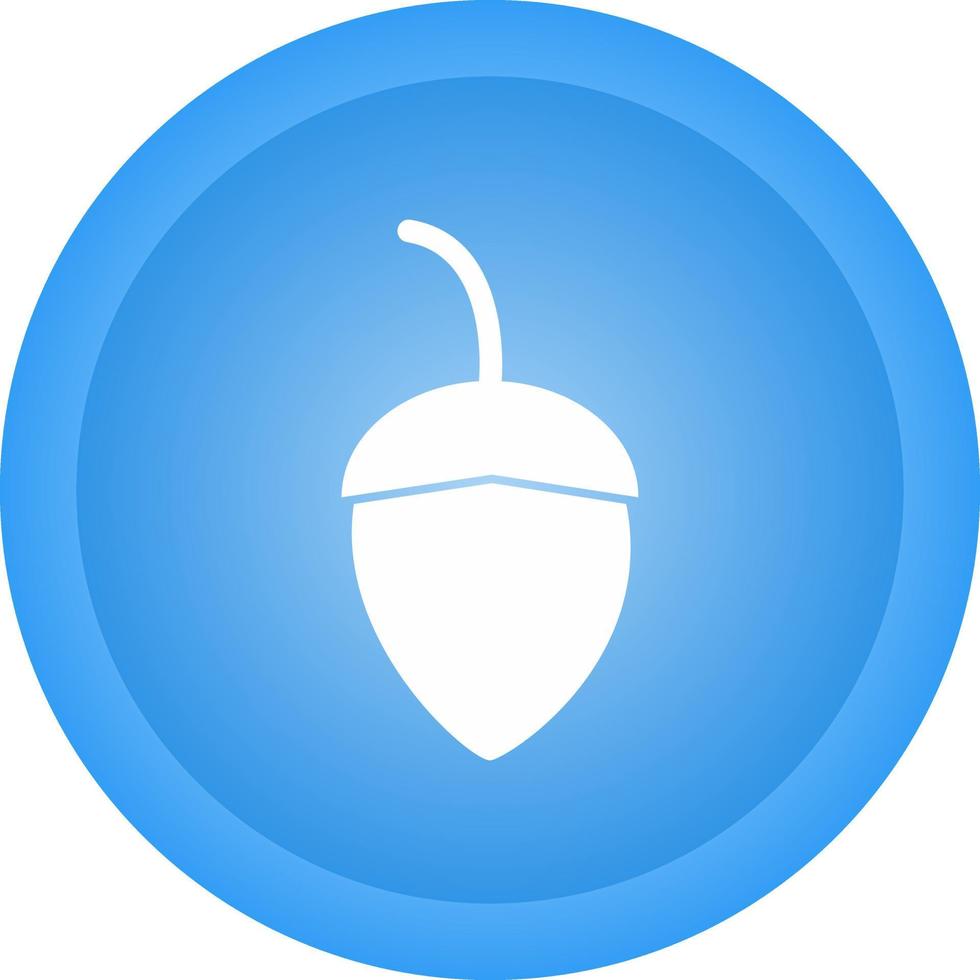 Single Acorn Vector Icon