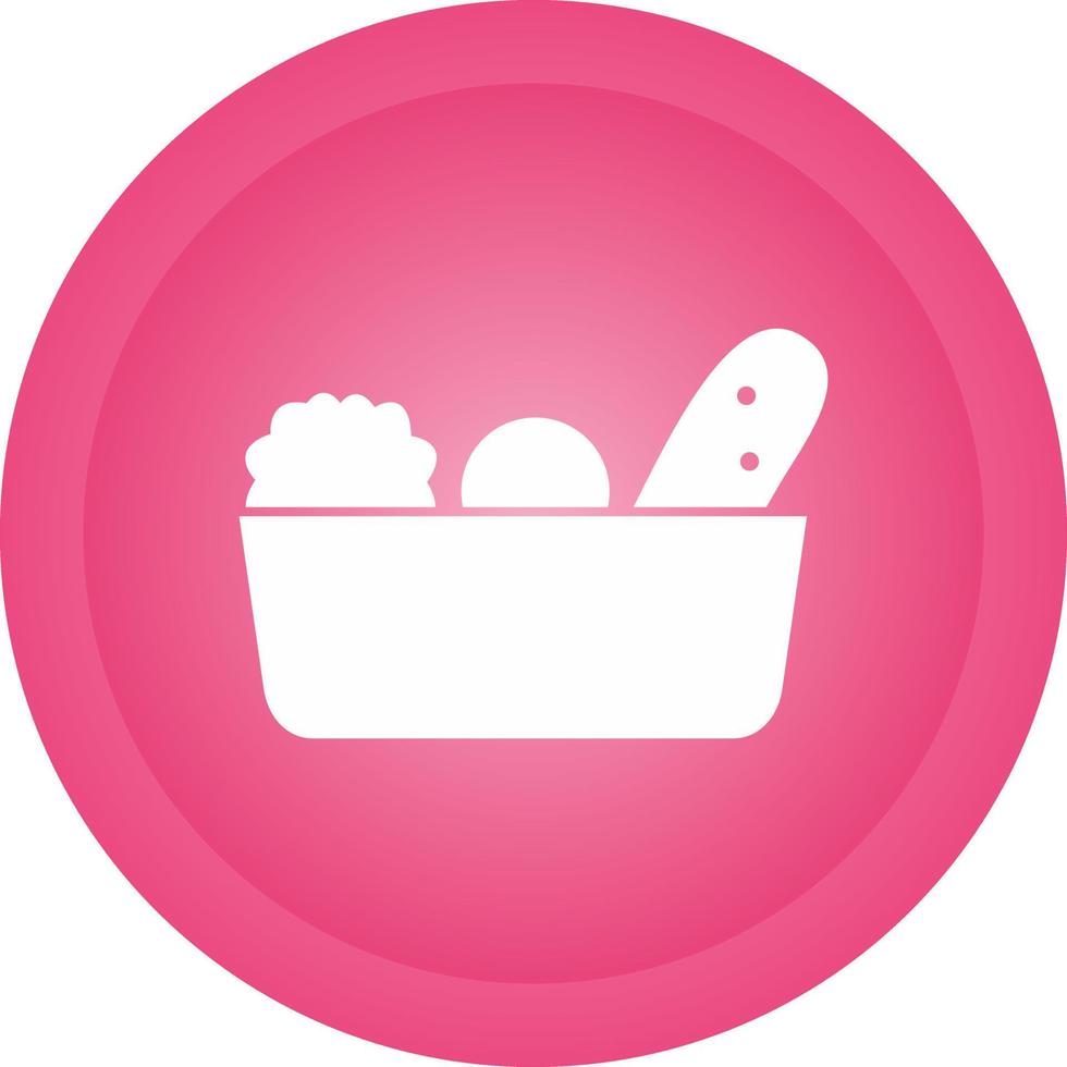 Vegetable Basket Vector Icon