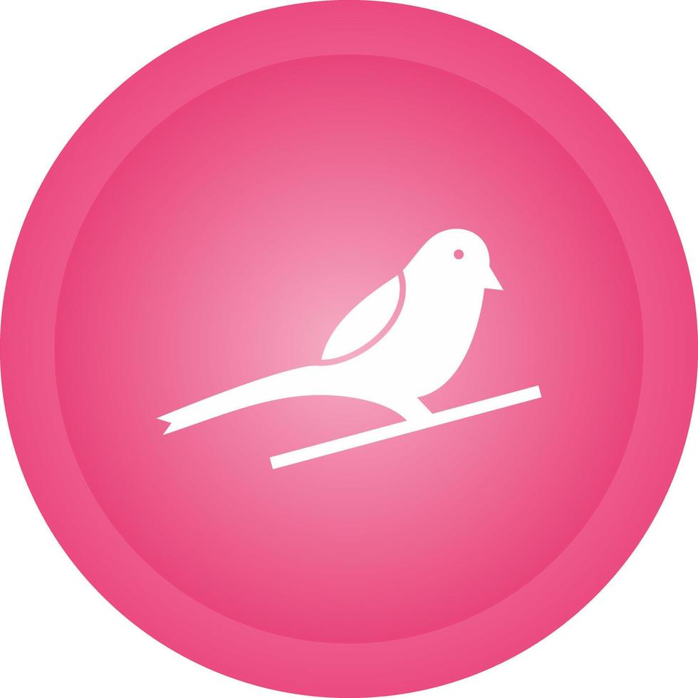 icono de vector de pájaro pequeño