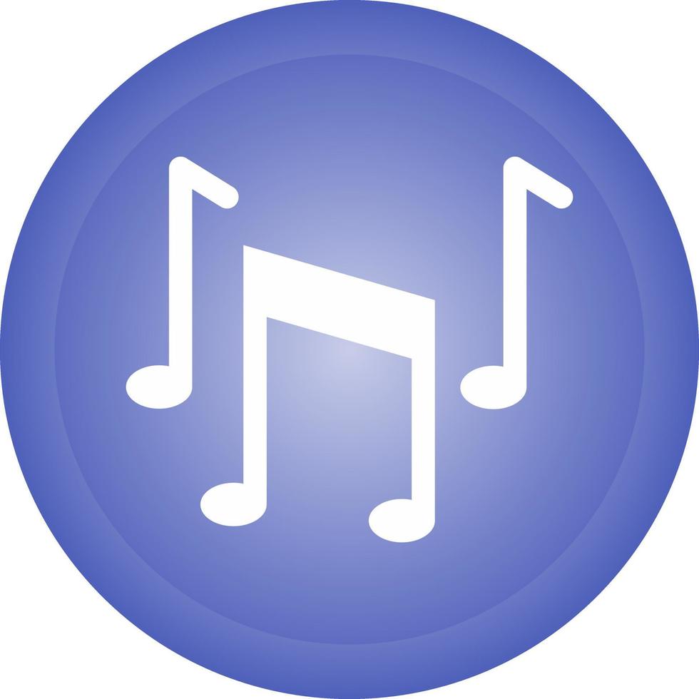 icono de vector de notas musicales