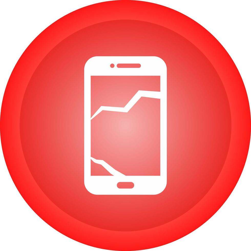 Broken Cell Phone Vector Icon