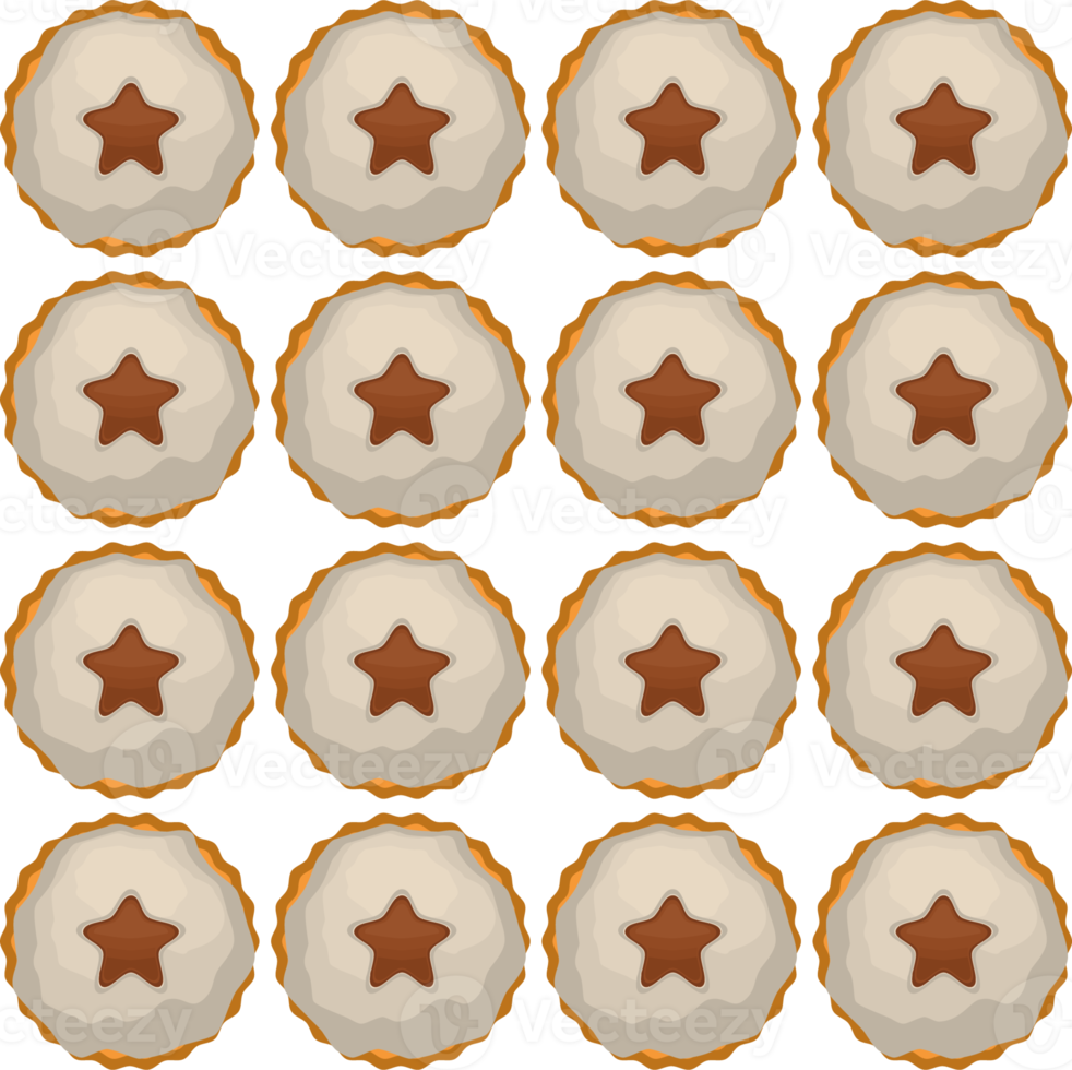 Pattern homemade cookie different taste in pastry biscuit png