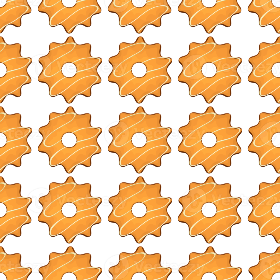 Pattern homemade cookie different taste in pastry biscuit png