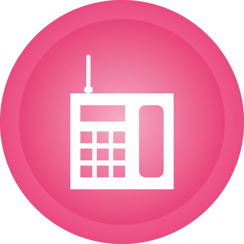 Wireless Landline Phone Vector Icon